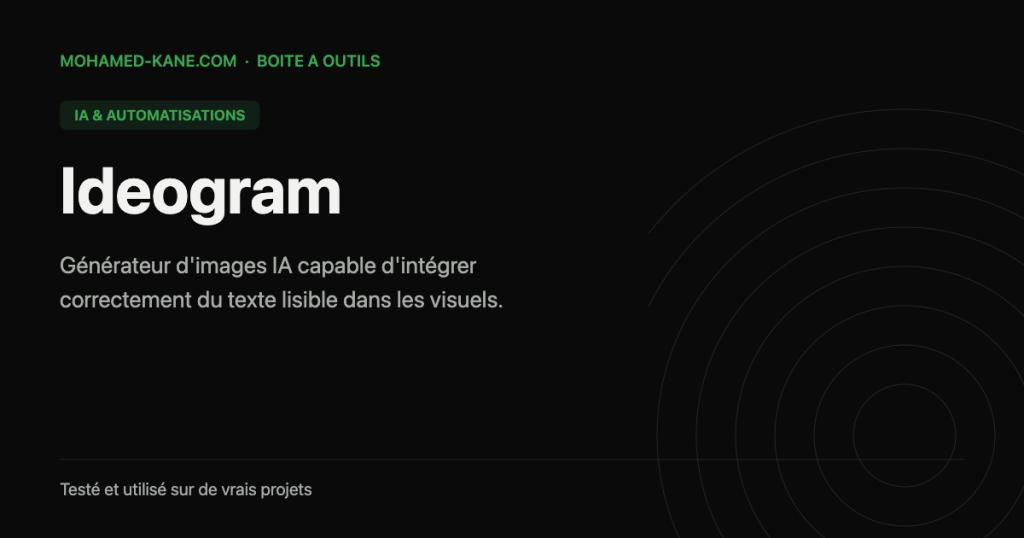 Ideogram — fiche outil IA